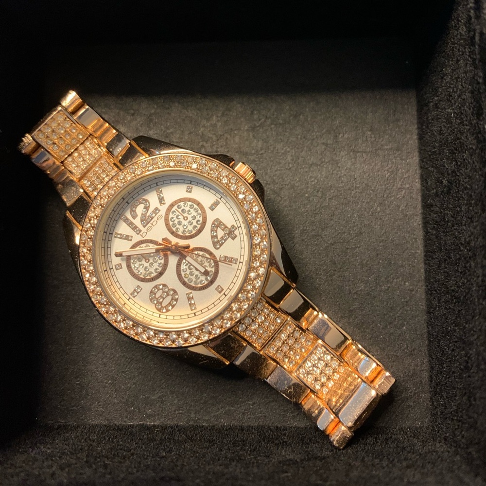 Rose gold watch